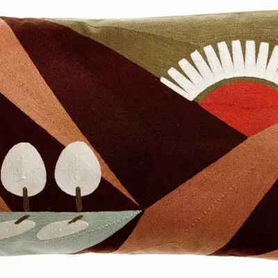 Coussins - Coussin brodé Eol Mineral 40 x 65 - MAISON VIVARAISE - SDE VIVARAISE WINKLER