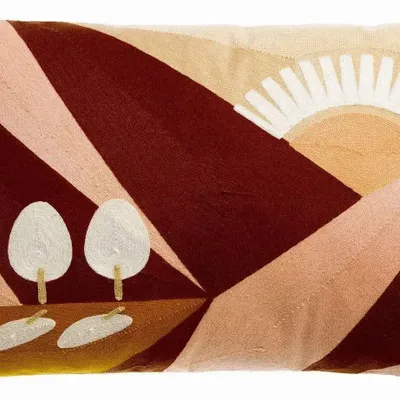 Coussins - Coussin brodé Eol Naturel 40 x 65 - MAISON VIVARAISE - SDE VIVARAISE WINKLER