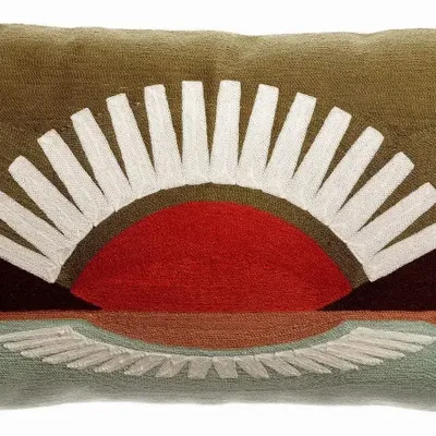 Cushions - Embroidered Cushion Eol Minéral 30 X 50 - MAISON VIVARAISE - SDE VIVARAISE WINKLER