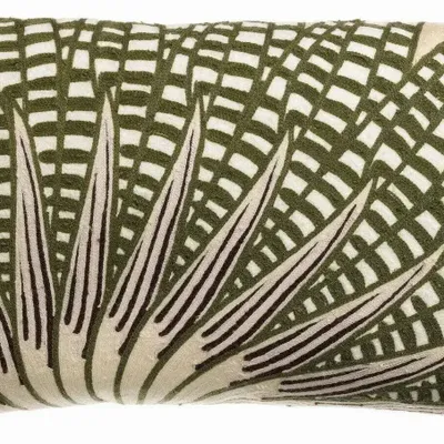Cushions - Ewan Embroidered Cushion Lin 30 X 50 - MAISON VIVARAISE - SDE VIVARAISE WINKLER