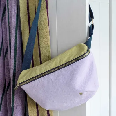 Bags and totes - Bum Bag Tricolo Lilas 19 X 28 - LA CERISE SUR LE GATEAU