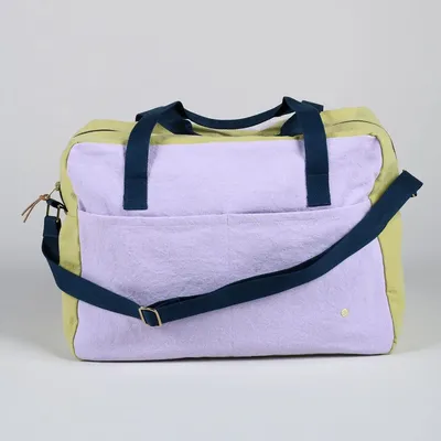 Sacs et cabas - Sac voyage Tricolo Lilas ananas 30 x 42 x 20 - LA CERISE SUR LE GATEAU