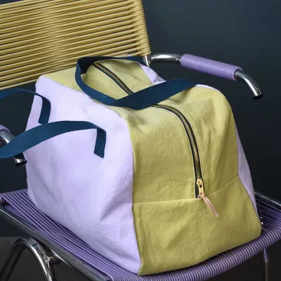 Sacs et cabas - Sac week-end Tricolo Lilas ananas 28 x 42 x 20 - LA CERISE SUR LE GATEAU