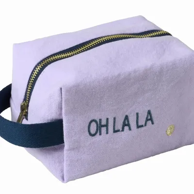 Pochettes - Trousse cube Ohlala Lilas 10 x 16 x 10 - LA CERISE SUR LE GATEAU