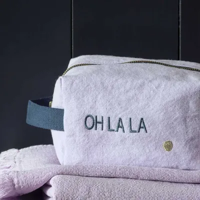 Pochettes - Trousse cube Ohlala Lilas 10 x 16 x 10 - LA CERISE SUR LE GATEAU