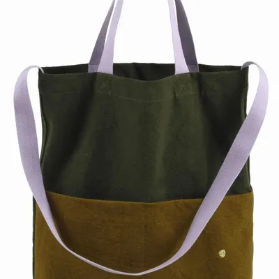 Sacs et cabas - Sac my city Tricolo Kale nuts 37 x 35 x 9 - LA CERISE SUR LE GATEAU