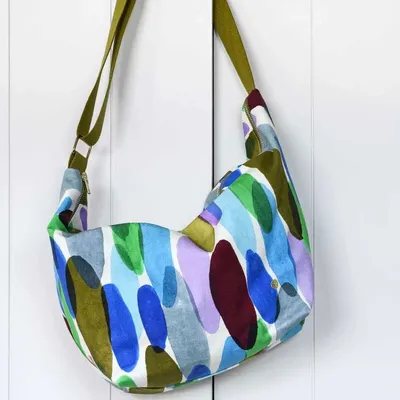 Sacs et cabas - Sac demi-lune Joy Multicolore 53 x 28 x 12 - LA CERISE SUR LE GATEAU