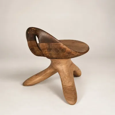 Chairs - Morphe | Sculpted Exclusive Chair | European Oak Wood - NEXART