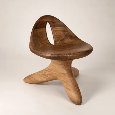 Chaises - Morphe | Fauteuil Sculpté Exclusif | Chêne Européen Massif - NEXART