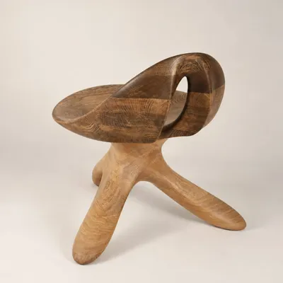Chaises - Morphe | Fauteuil Sculpté Exclusif | Chêne Européen Massif - NEXART