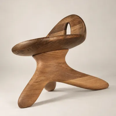 Chairs - Morphe | Sculpted Exclusive Chair | European Oak Wood - NEXART