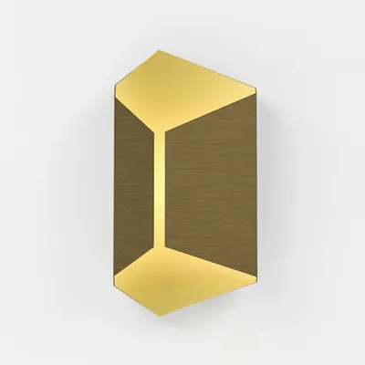 Appliques - ORIGAMI Applique murale Mini en Laiton brossé et Bronze clair - DUISTT