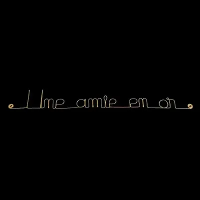 Cadeaux - Cadeau Amitié " Une amie en or " - Décoration en Laiton Doré - BIJOUX DE MUR