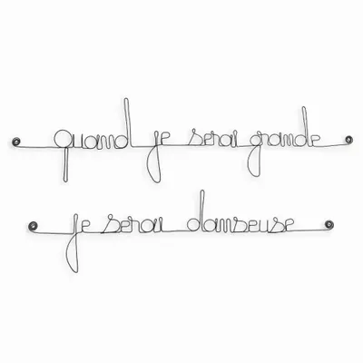 Other wall decoration - Quote "When I grow up, I will be a dancer" - BIJOUX DE MUR