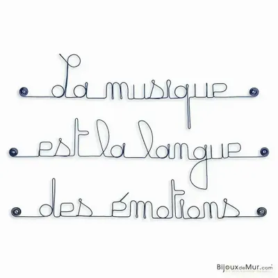 Other wall decoration - Wall quote about Music - BIJOUX DE MUR