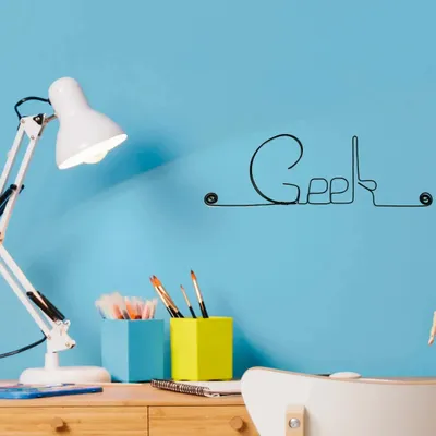 Objets déco enfant - Décoration Murale en Fil de Fer "Geek" - à punaiser - BIJOUX DE MUR