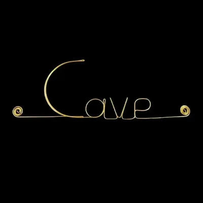 Other wall decoration - Gold Brass Wall Decor - "Cellar" Door Sign - BIJOUX DE MUR