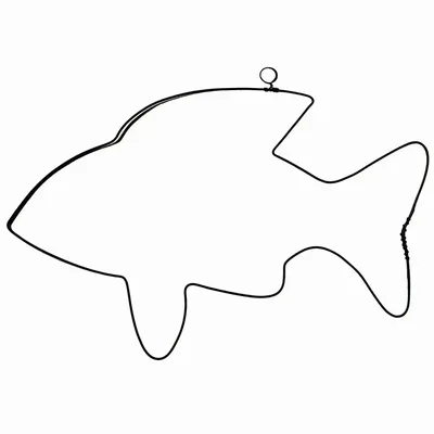 Children's bedrooms - Wire Wall Decoration\" Fish Silhouette\ "” - to pin - BIJOUX DE MUR