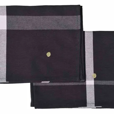 Table cloths - Set of 2 La nonna placemats Caviar 40 X 50 X 1 - LA CERISE SUR LE GATEAU