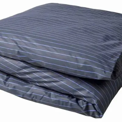 Bed linens - Line duvet cover Blue 220 X 240 - LA CERISE SUR LE GATEAU