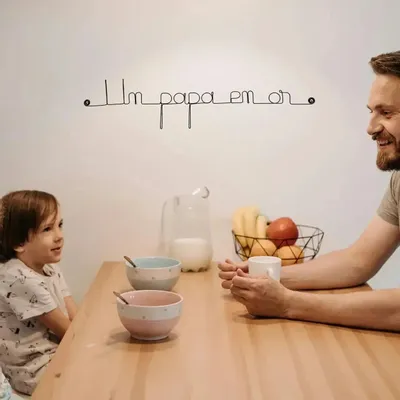 Autres décorations murales - Cadeau Fête des Pères " Un papa en or " - Décoration Murale - BIJOUX DE MUR