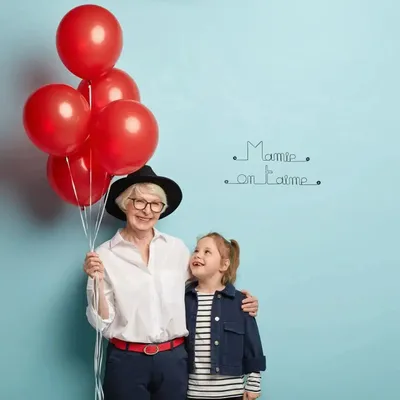 Other wall decoration - Grandmothers' Day "Grandma, we love you" - in Wire - BIJOUX DE MUR