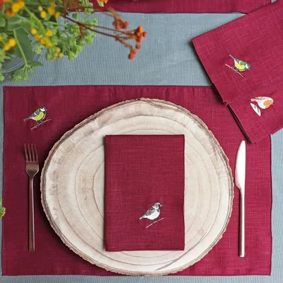 Table linen - Linen Placemat | UCCELLINI - GIARDINO SEGRETO