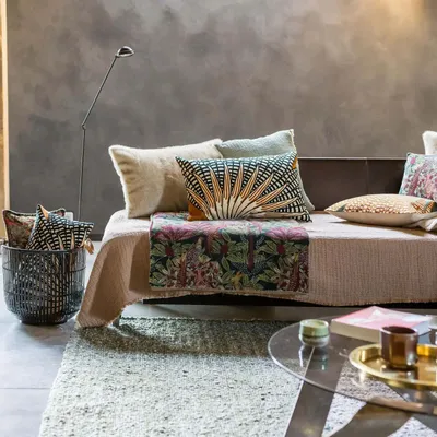 Bed linens - Emilio Throw Cuivre 240 X 260 - MAISON VIVARAISE - SDE VIVARAISE WINKLER