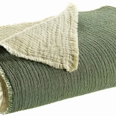Bed linens - Emilio Throw Épicéa 240 X 260 - MAISON VIVARAISE - SDE VIVARAISE WINKLER