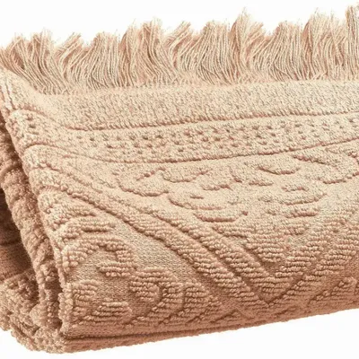 Bath towels - Zoé Guest Towel Noisette 30 X 50 - MAISON VIVARAISE - SDE VIVARAISE WINKLER