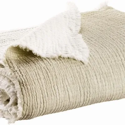 Bed linens - Bedspread Emilio Naturel 240 X 260 - MAISON VIVARAISE - SDE VIVARAISE WINKLER