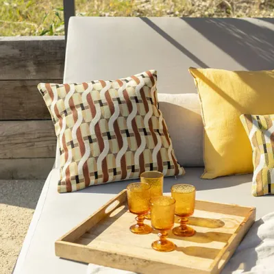 Cushions - Outdoor Cushion Kali Moka 45 X 45 - MAISON VIVARAISE - SDE VIVARAISE WINKLER