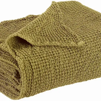 Plaids - Plaid recyclé Maia Cèdre 140 x 200 - MAISON VIVARAISE - SDE VIVARAISE WINKLER