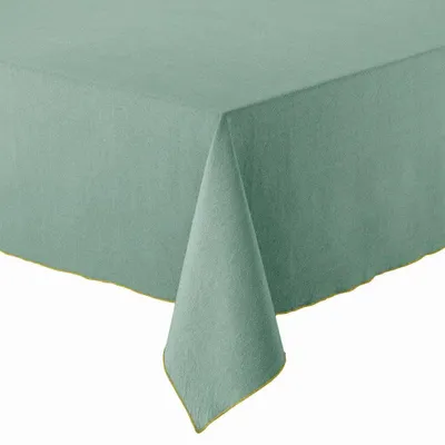 Nappes - Nappe recyclée Grace Aqua 140 x 250 - MAISON VIVARAISE - SDE VIVARAISE WINKLER