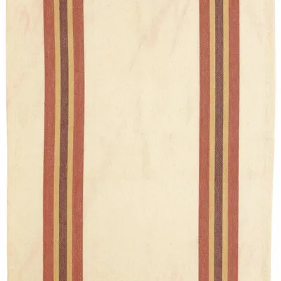 Dish towels - Recycled Tea Towel Yuna Terracotta/Naturel 50 X 70 - MAISON VIVARAISE - SDE VIVARAISE WINKLER