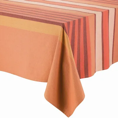 Table cloths - Recycled Tablecloth Yuna Terracotta 170 X 170 - MAISON VIVARAISE - SDE VIVARAISE WINKLER