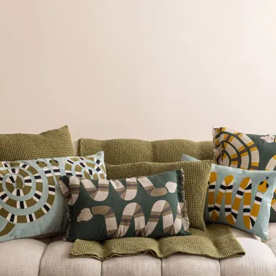 Coussins - Coussin recyclé Maia Cèdre 30 x 50 - MAISON VIVARAISE - SDE VIVARAISE WINKLER