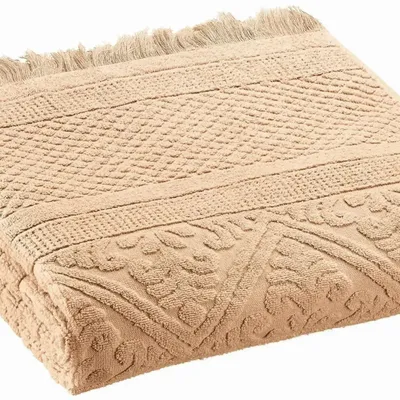 Serviettes de bain - Serviette de toilette Zoé Poudre 50 x 100 - MAISON VIVARAISE - SDE VIVARAISE WINKLER
