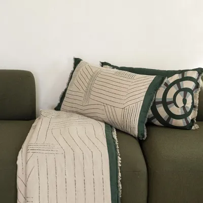 Cushions - Cushion Zeff Kori Abysse 40 X 65 - MAISON VIVARAISE - SDE VIVARAISE WINKLER