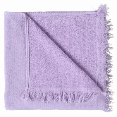 Serviettes de bain - Serviette de toilette Luna Lilas 50 x 100 - LA CERISE SUR LE GATEAU