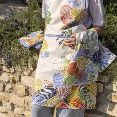 Tabliers de cuisine - Tablier de cuisine recyclé Abelia avec poche Multico 72 x 85 - MAISON VIVARAISE - SDE VIVARAISE WINKLER