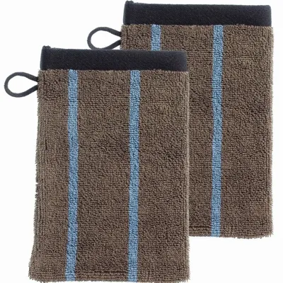 Autres linges de bain - Lot de 2 gants de toilette Charly Potatoes 15 x 21 - LA CERISE SUR LE GATEAU