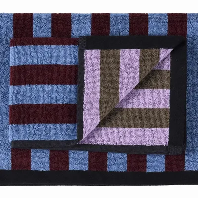 Bath towels - Set of 2 guest towels Charly Myrtille 30 X 50 - LA CERISE SUR LE GATEAU