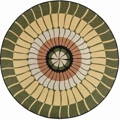 Rugs - Outdoor rug Zeno Cèdre Diamètre 160 - MAISON VIVARAISE - SDE VIVARAISE WINKLER