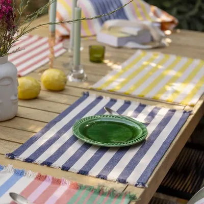 Table cloths - Recycled placemat Yanis Soleil 35 X 45 - MAISON VIVARAISE - SDE VIVARAISE WINKLER