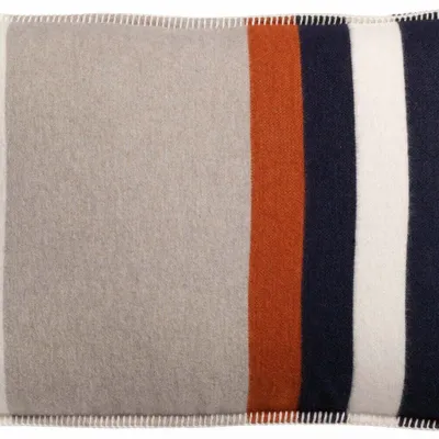 Coussins - Coussin jacquard recyclé Gioia Marine 40 x 65 - MAISON VIVARAISE - SDE VIVARAISE WINKLER