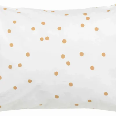 Linge de lit - Taie d'oreiller Odette Milk/Bronze 50 x 70 - LA CERISE SUR LE GATEAU