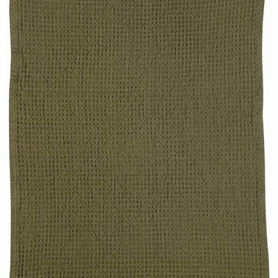 Torchons - Torchon nid d'abeilles uni Mumba Câpre 50 x 70 - MAISON VIVARAISE - SDE VIVARAISE WINKLER