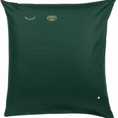 Bed linens - Pillowcase Eyes Nori 65 X 65 - LA CERISE SUR LE GATEAU