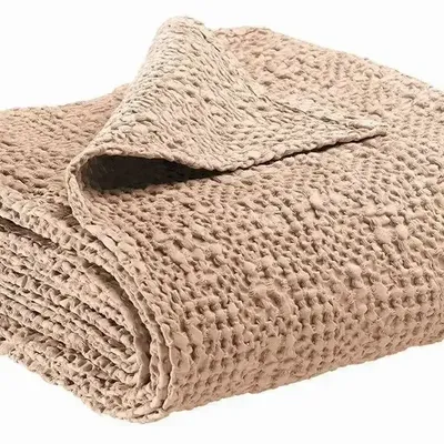 Plaids - Plaid Tana Muscade 140 x 200 - MAISON VIVARAISE - SDE VIVARAISE WINKLER